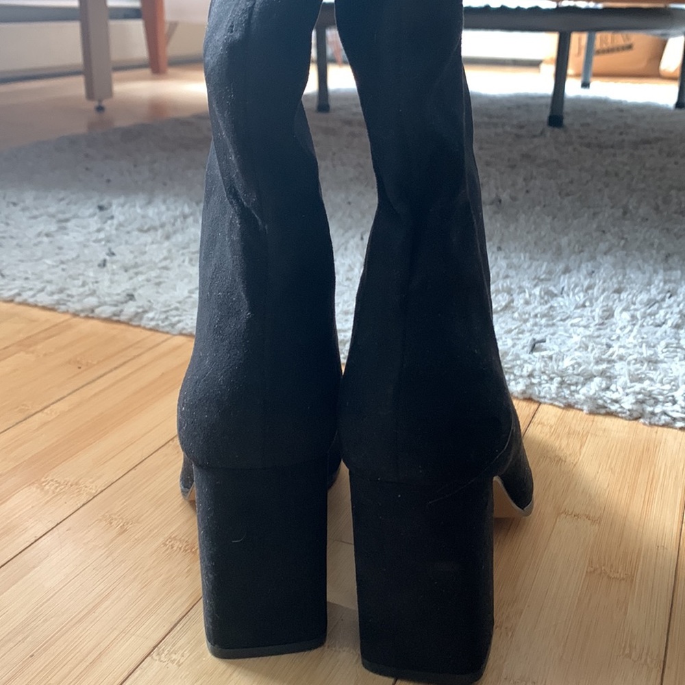 Express 8.5 Square Toe Booties - Picture 4 of 4